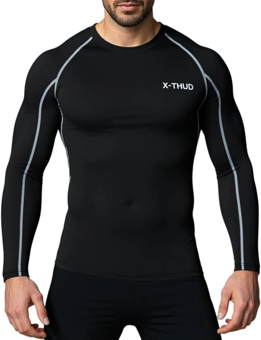

Мужская компрессионная футболка Quick Dry Fit с длинным рукавом X-thud