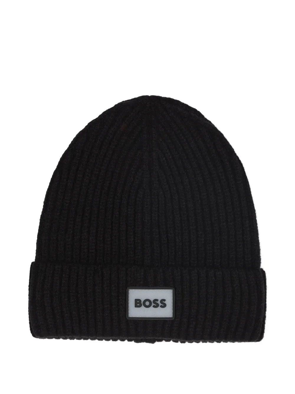 

Шапка бини в рубчик BOSS Kidswear, черный