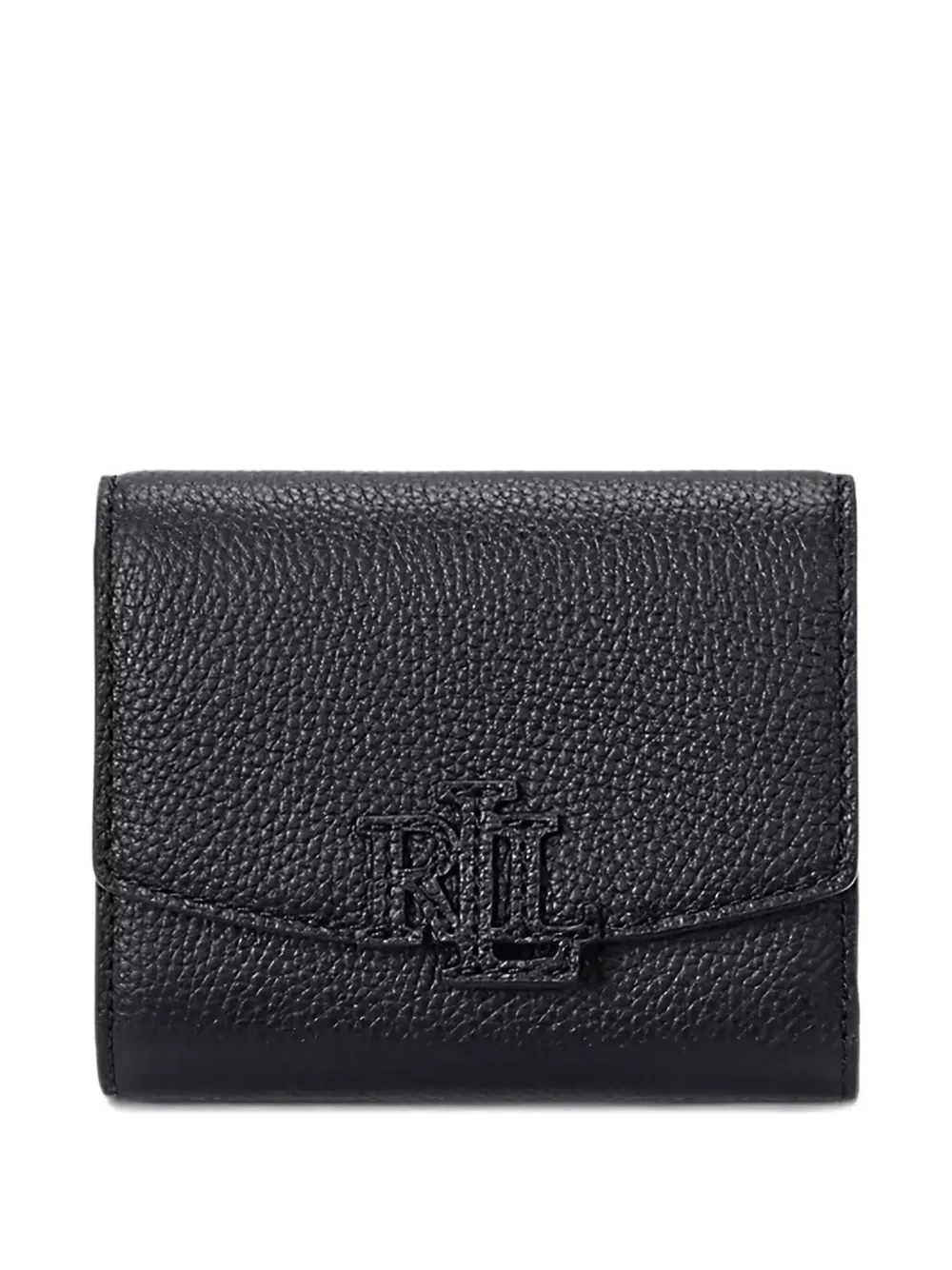 

Кожаный кошелек с нашивкой-логотипом Lauren Ralph Lauren, черный