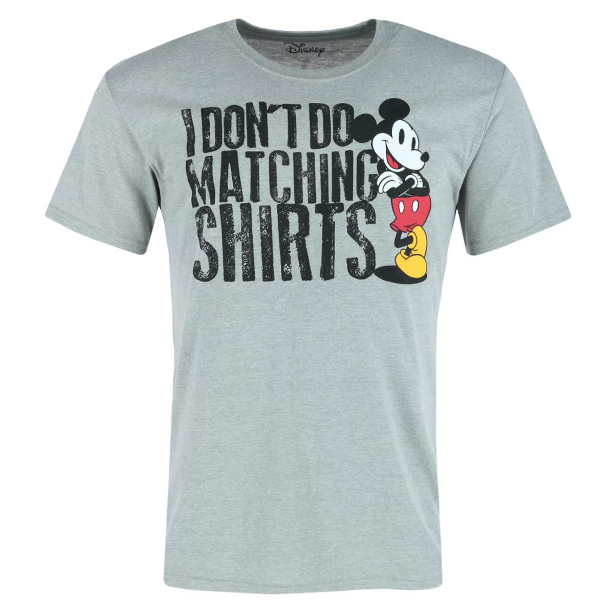 

Мужская футболка Disney Don't Do Matching Shirts с коротким рукавом Jerry Leigh, серый