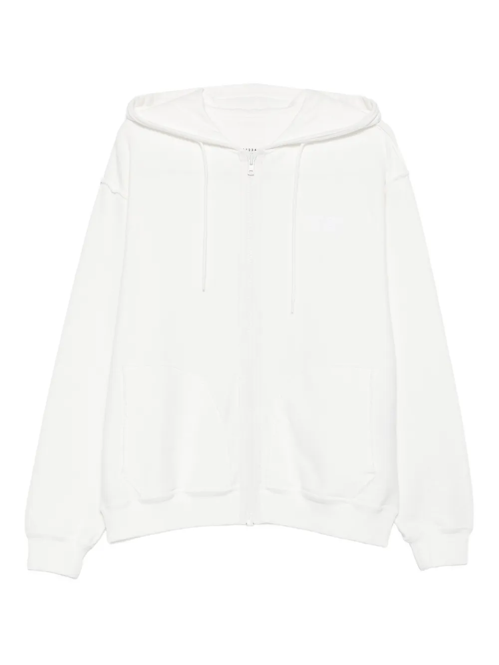 

Толстовка с капюшоном на молнии MM6 Maison Margiela, белый