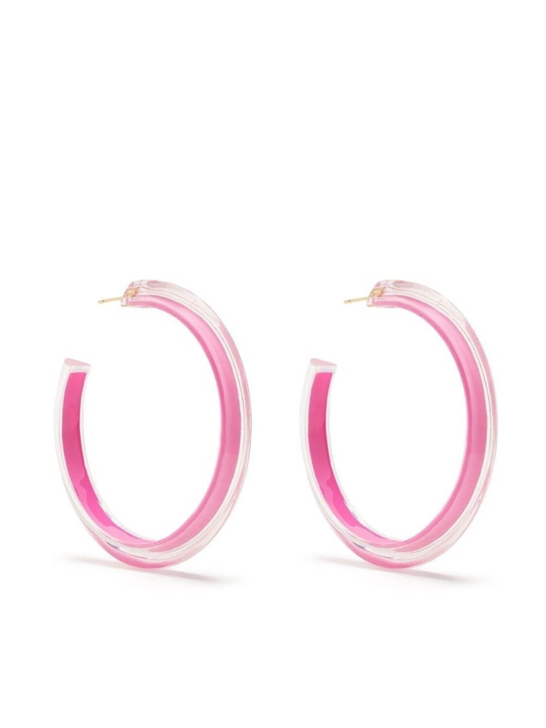 

Серьги Jelly Hoop среднего размера Alison Lou, розовый