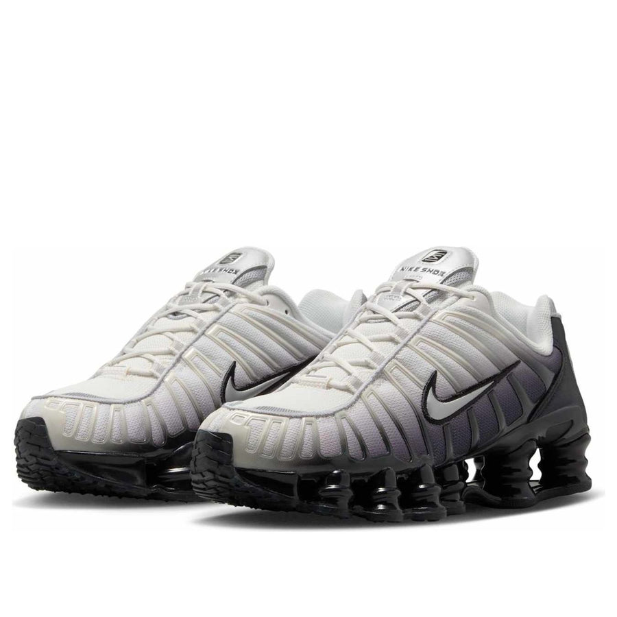 Кроссовки (WMNS) Nike Shox TL 'Off Noir Metallic Silver', серый — фото 3