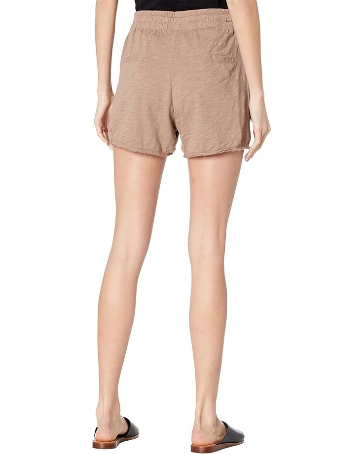 

Шорты bobi Los Angeles Slubbed Jersey Drawstring Shorts, цвет Java