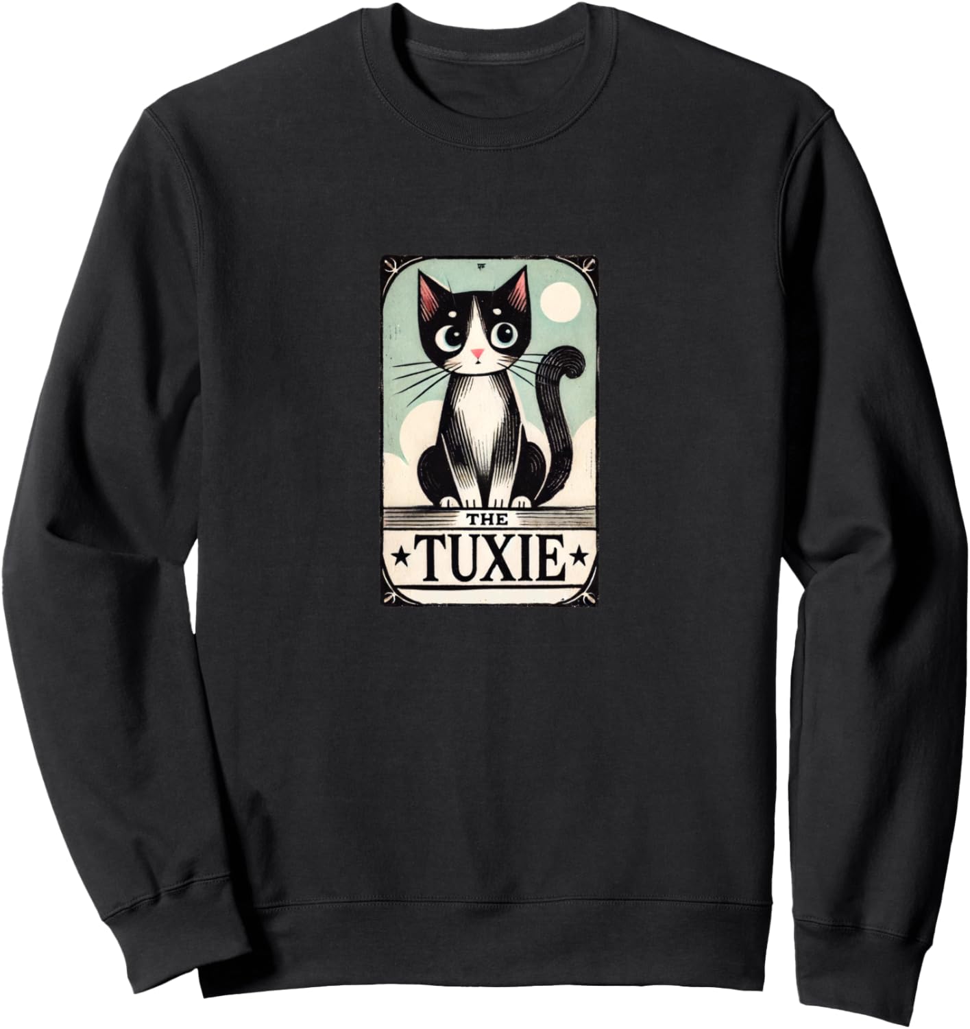 

Толстовка с изображением кошки в смокинге и картой Таро Tuxie Cats Bubb, черный