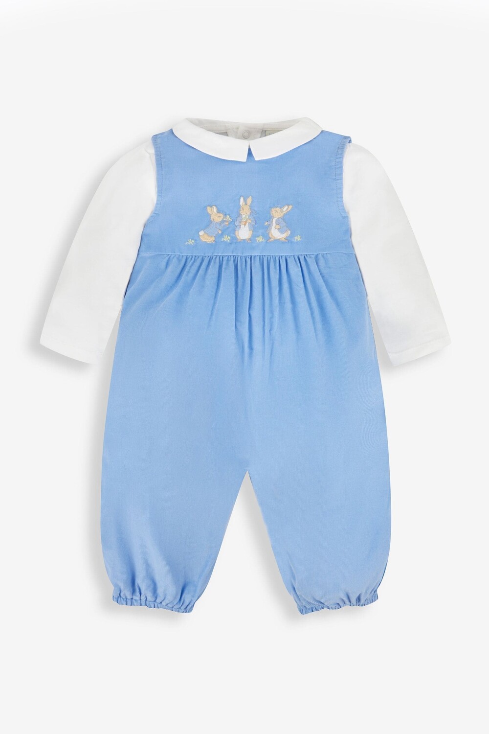 

Комбинезон с вышивкой Peter Rabbit и боди JoJo Maman Bébé, синий
