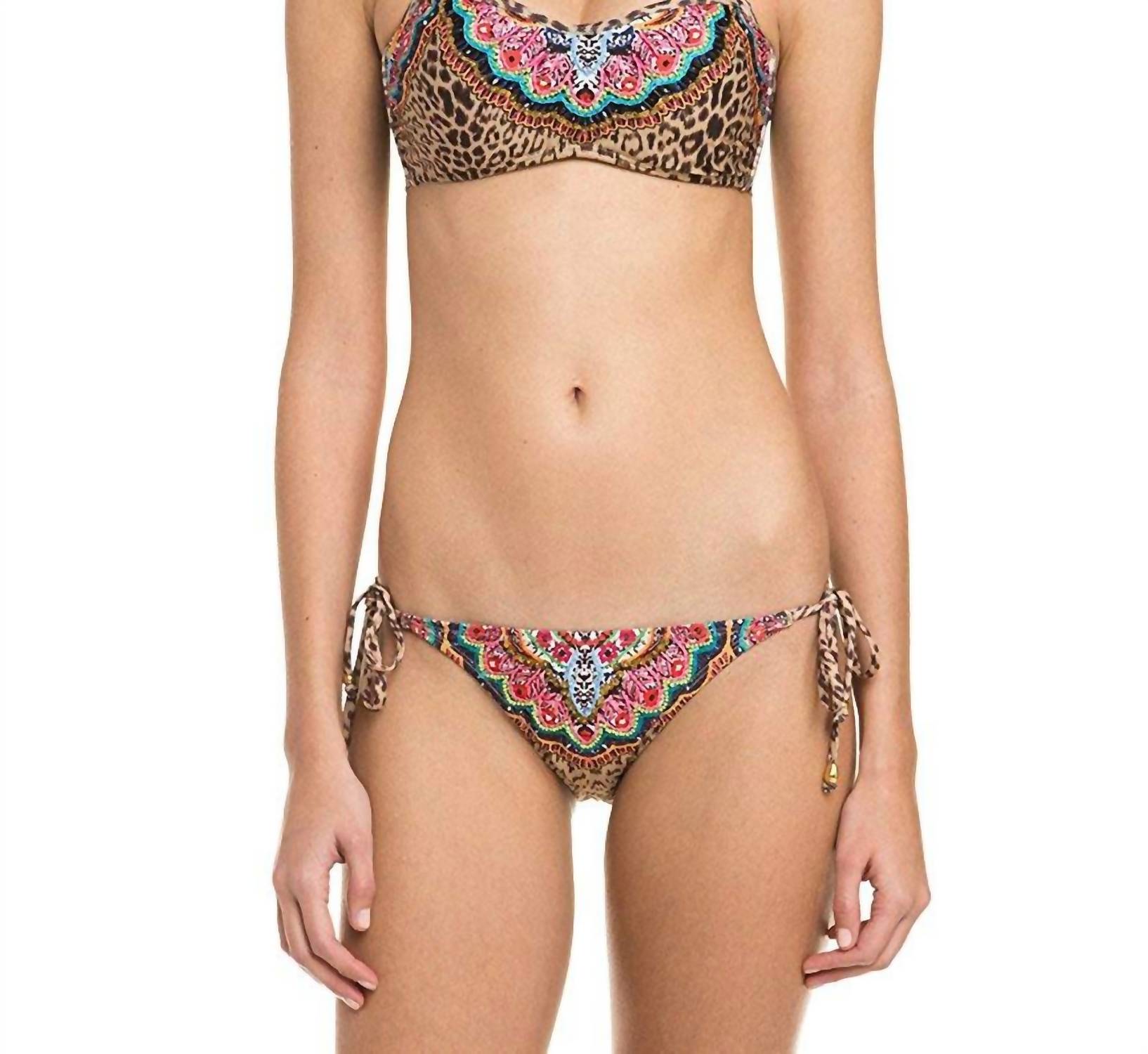 

Женский купальник-бикини Raja Adjustable Tie Side Hipster Bikini Bottom в цвете Multi PQ Swim