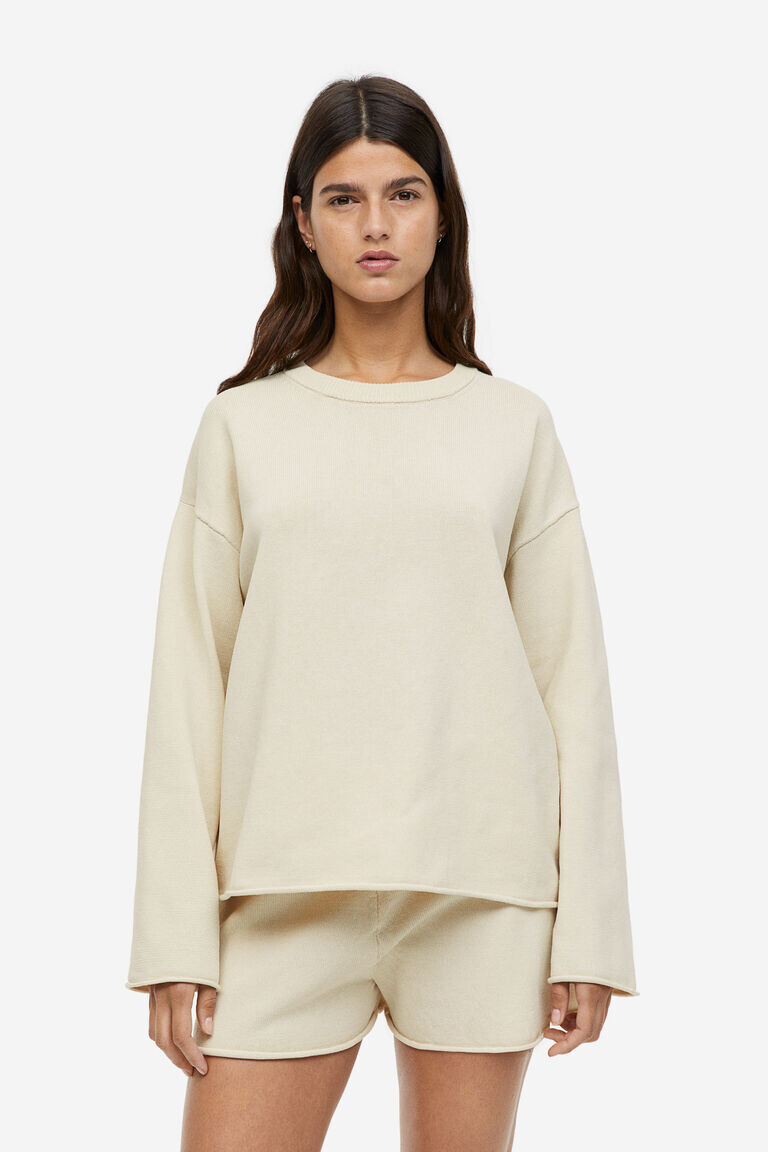 

Джемпер тонкой вязки H&M, бежевый