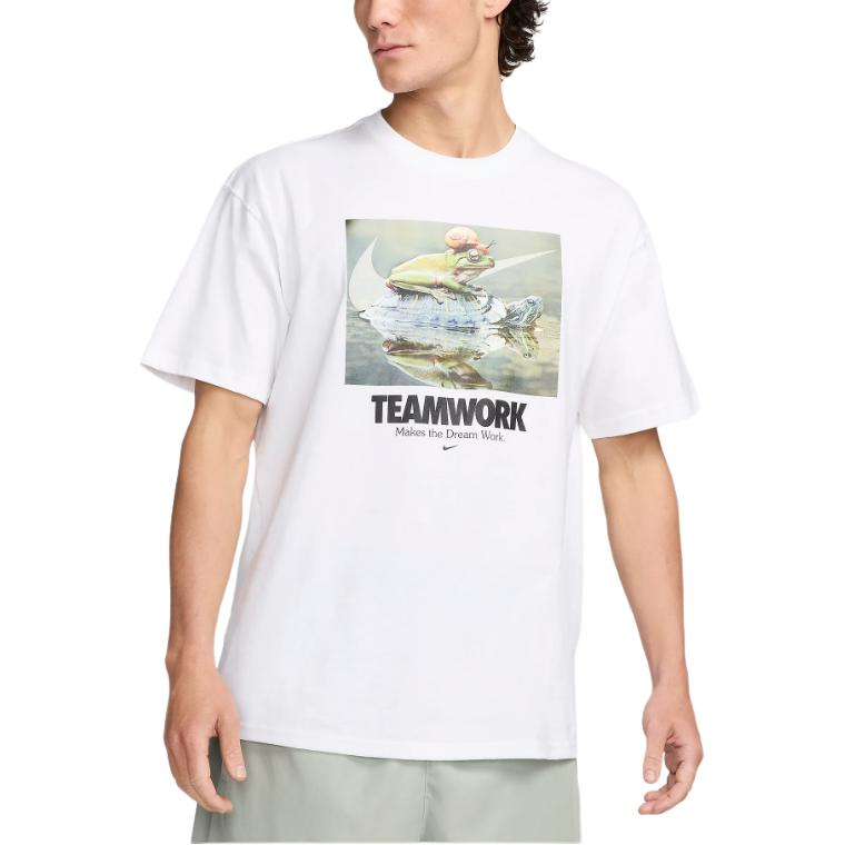 

Nike Футболка мужская белая, Белый, Nike Футболка мужская белая