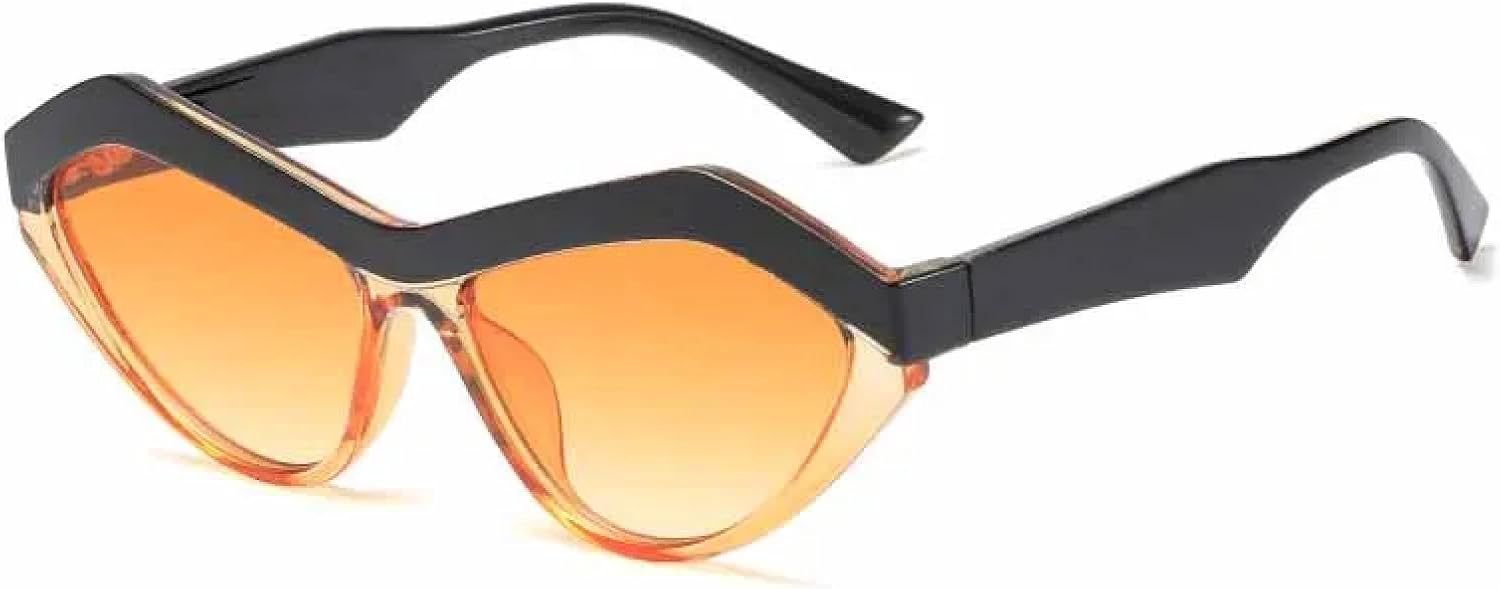 

Модные солнцезащитные очки «кошачий глаз» треугольной формы для женщин, роскошные очки для вождения и активного отдыха, солнцезащитные очки Okulary UV400 TKKTLLT, Black Yellow