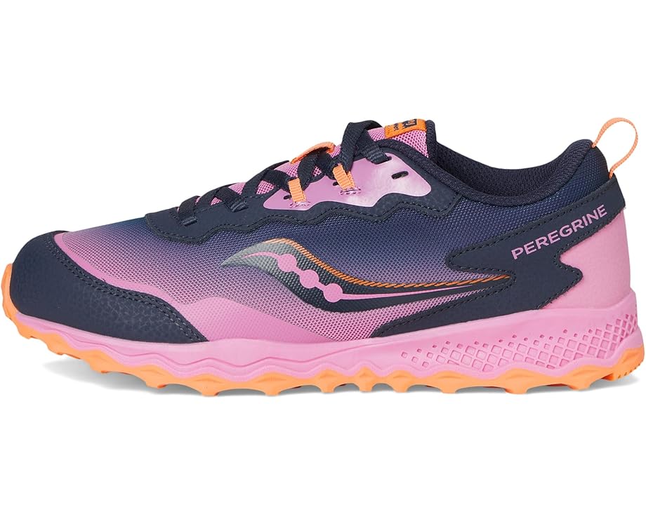 Детские кроссовки Saucony Peregrine Shield Kdz (little kid/big kid) Saucony Kids, Navy/Pink — фото 4