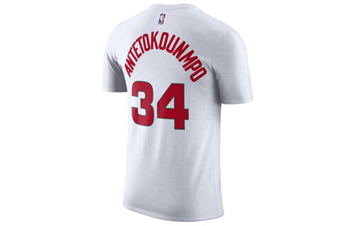 Футболка nba giannis antetokounmpo bucks t-shirt 'white' Nike, белый — фото 2