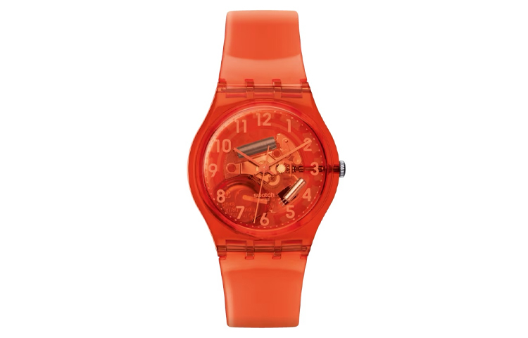 

SWATCH Часы Unisex 34mm Orange Watch GO114