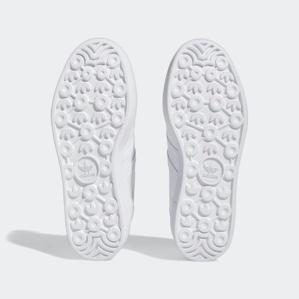 Мужские модные кроссовки adidas Gazelle Stacked, белый/серый — фото 4