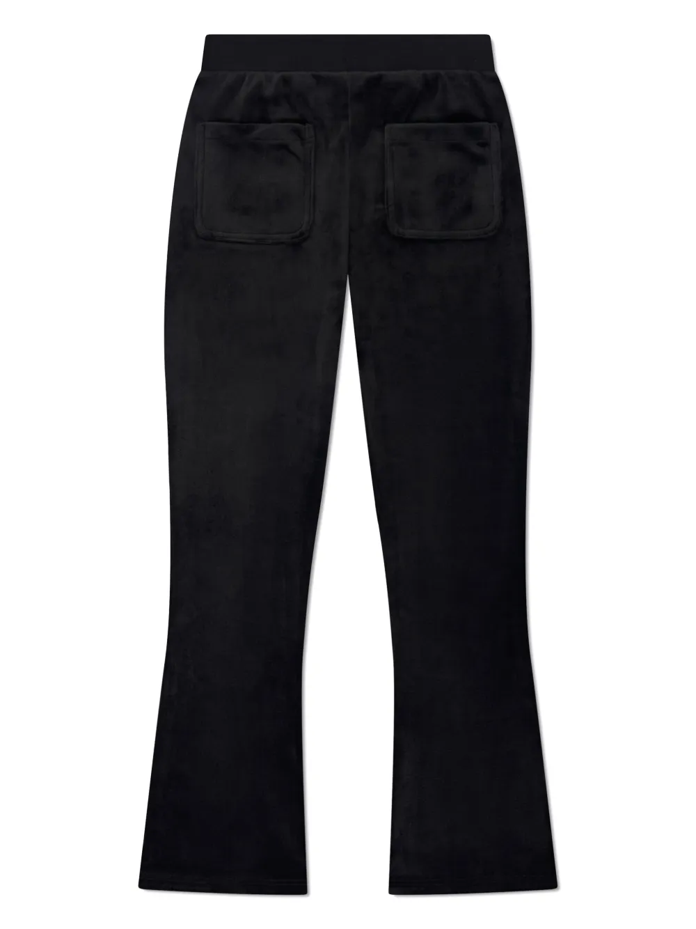 Расклешенные джоггеры Velour Juicy Couture Kids, черный — фото 2