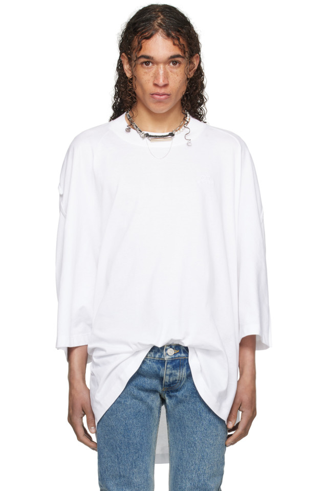 

Футболка Shayne Oliver Edition Jean Paul Gaultier, белый