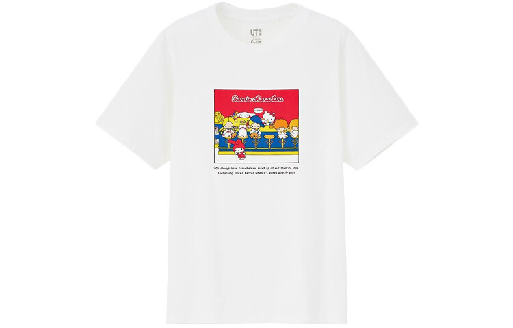 

Футболка Sanrio X женская белая Uniqlo