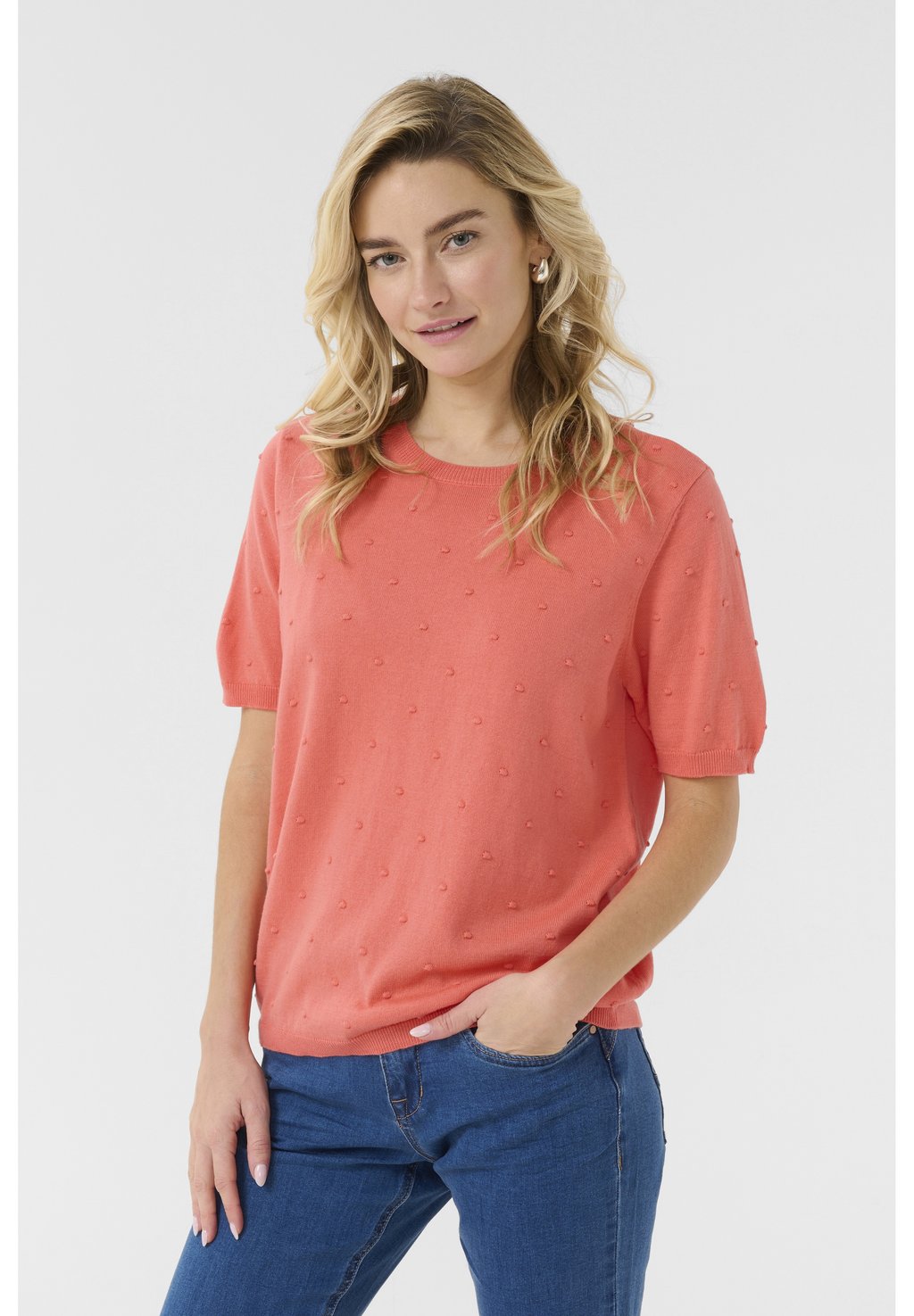 

Свитер CRHANNE SS PULLOVER Cream, фуксия