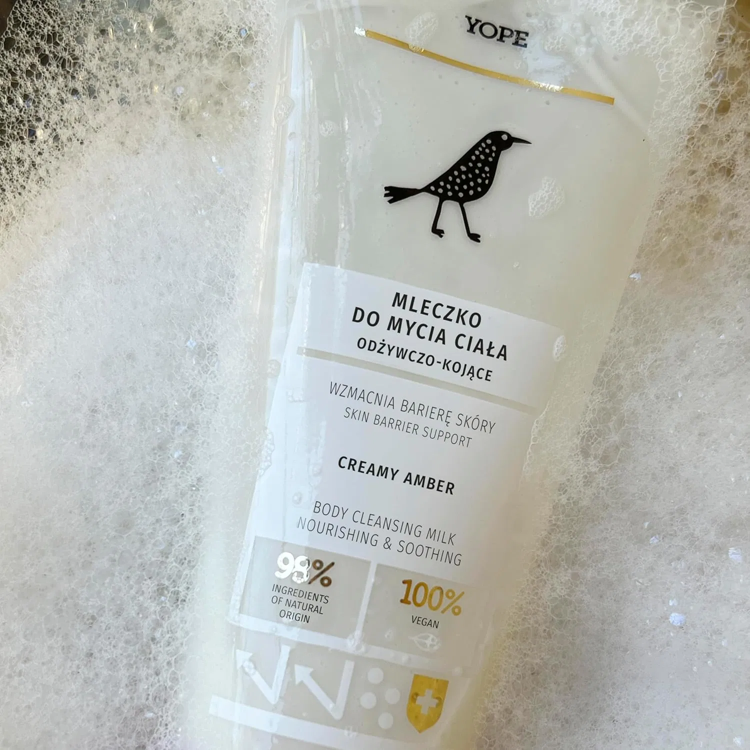 Натуральный бальзам для тела YOPE Creamy Amber с мерцающими частицами, 200 мл Yope — фото 2