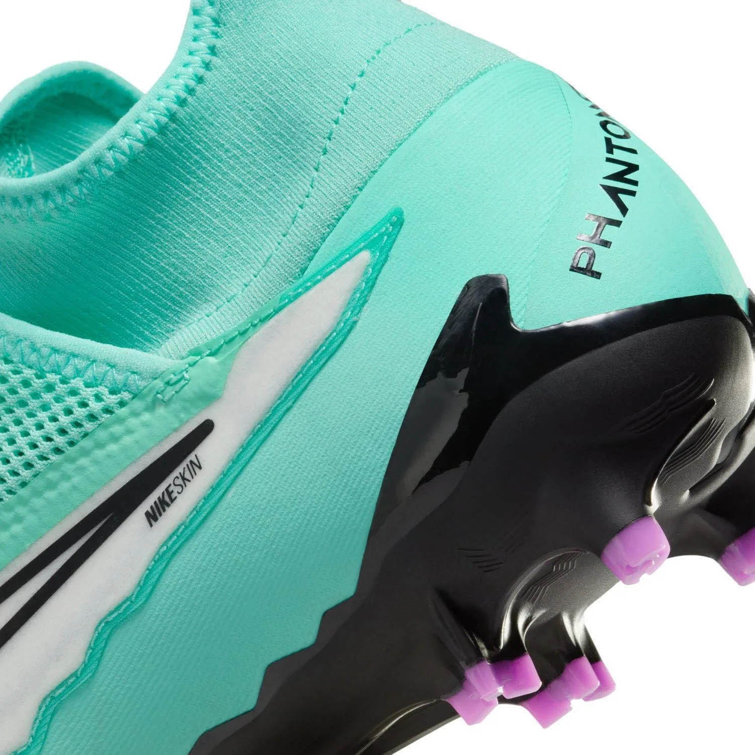 Мужские кроссовки NIKE Phantom Gx Academy Fg/MG, белый/черный/бирюзовый — фото 2