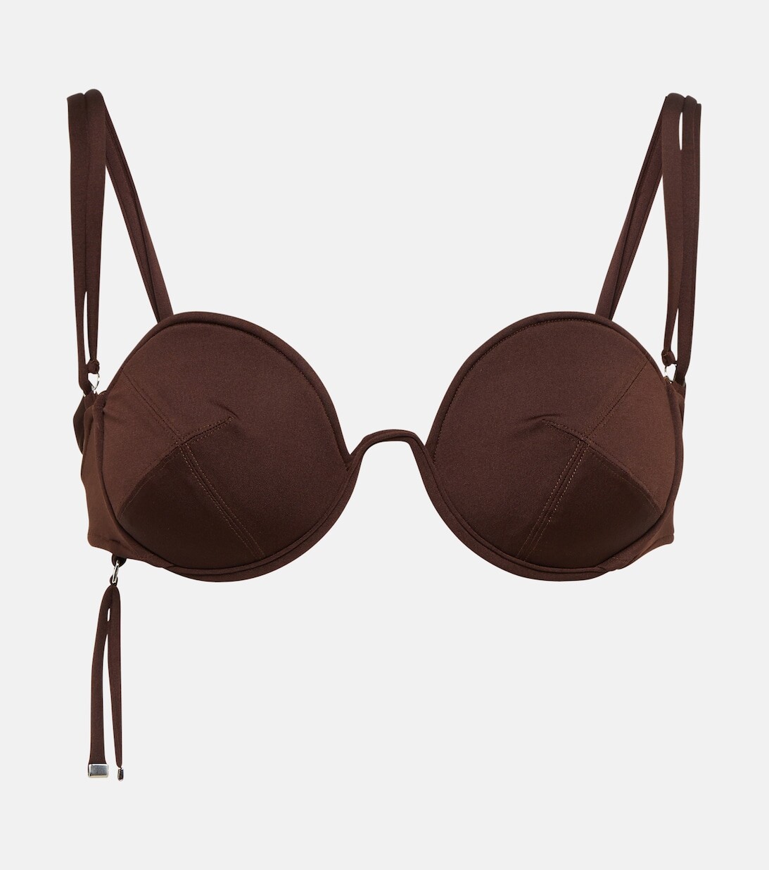 

Лиф бикини Le Haut Aouro JACQUEMUS, коричневый