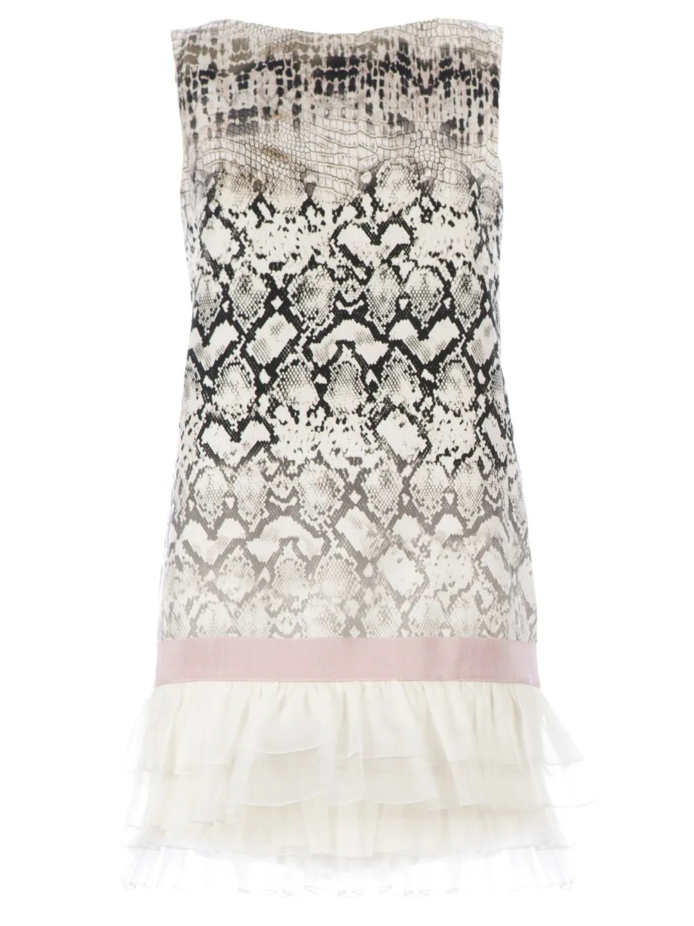 

Платье с принтом под змеиную кожу Giambattista Valli, черный