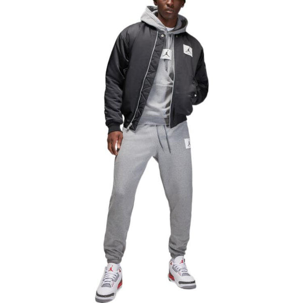 Толстовка Air Jordan Drawstring Knit Hoodie Men's Grey, серый — фото 2
