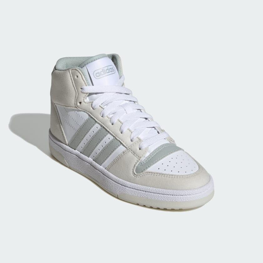 Детские кроссовки Adidas Break Start Mid Top (унисекс), белый/серый — фото 4