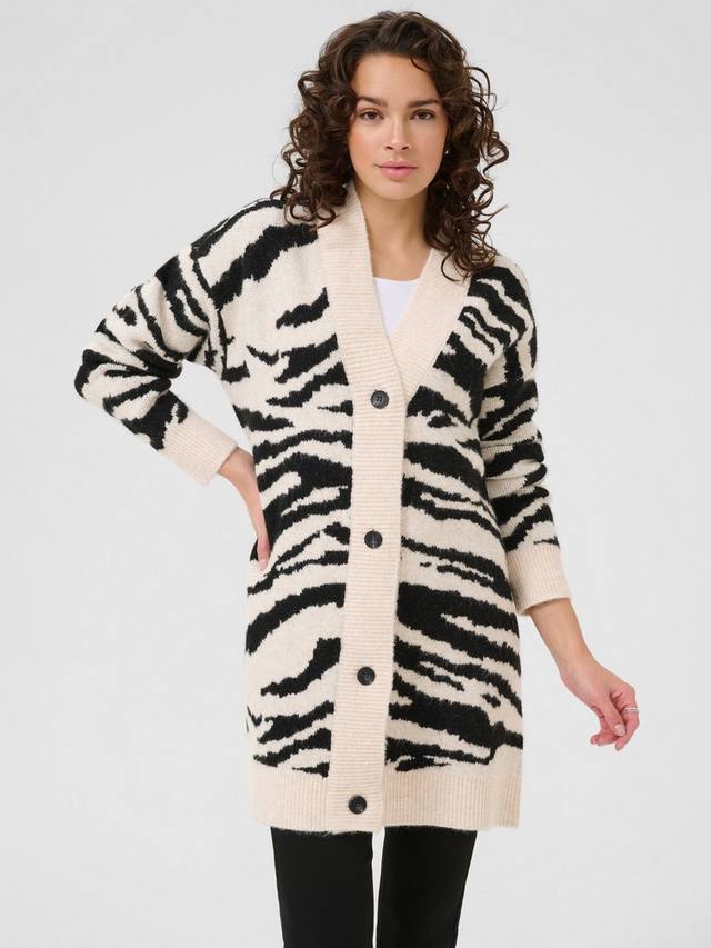 

Кардиган Sandra в зебровом принте KAFFE, Multi