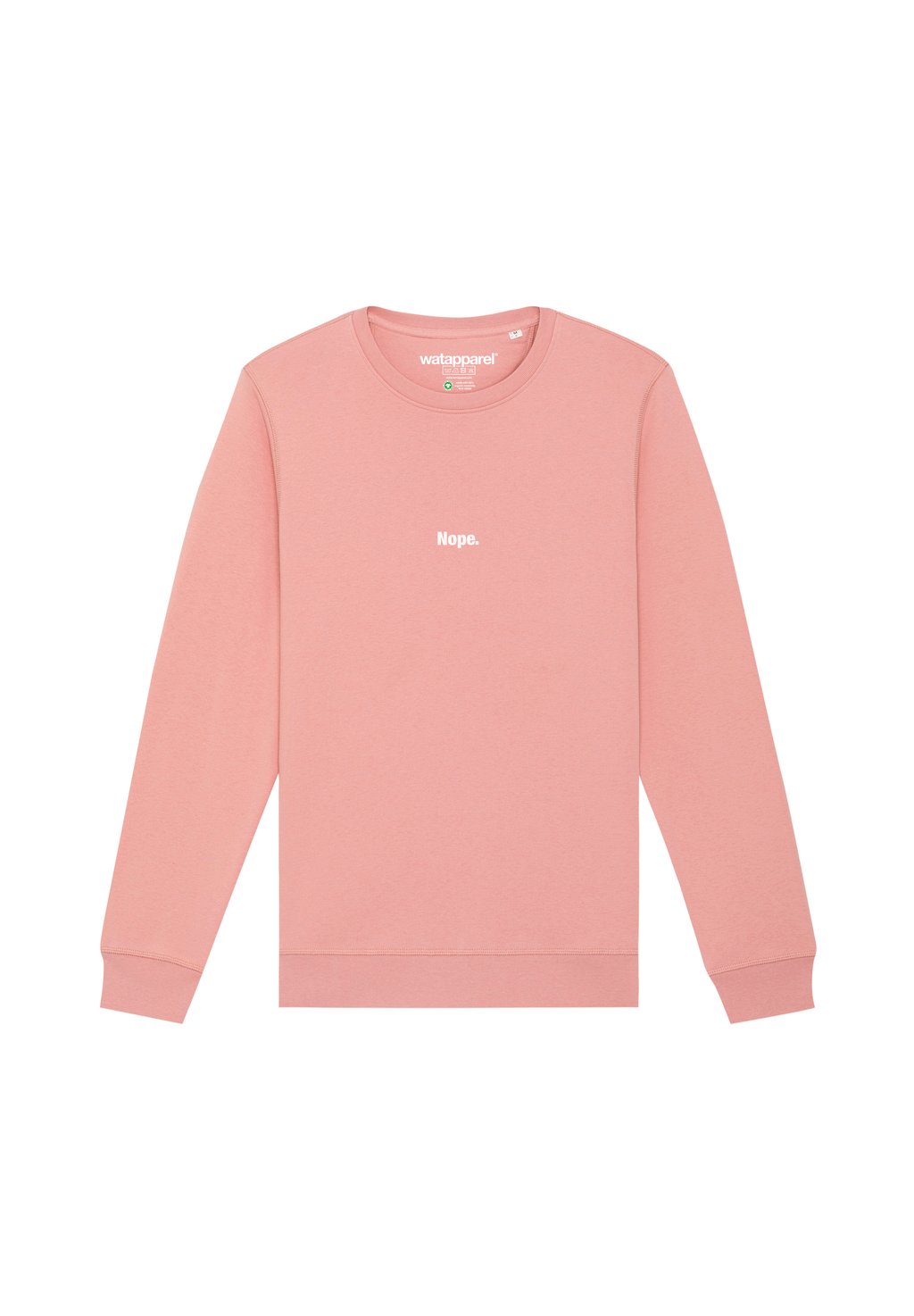 

Толстовка NOPE watapparel, светло-розовый