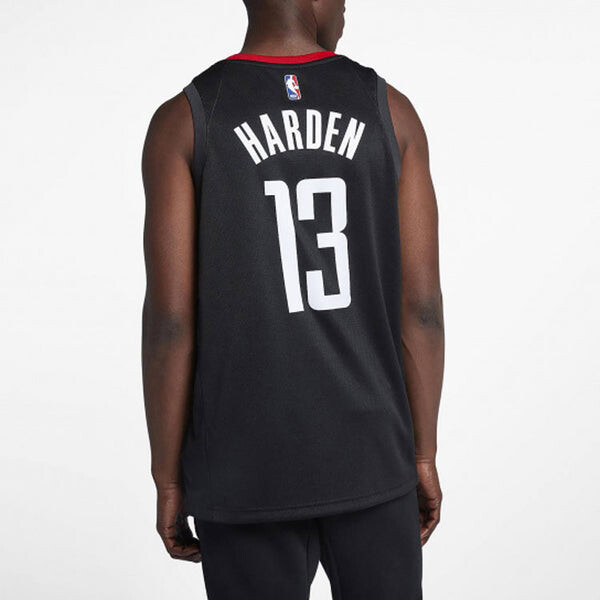 Спортивная футболка nba basketball jersey vest sw fan edition rockets 13 black Nike, черный — фото 4
