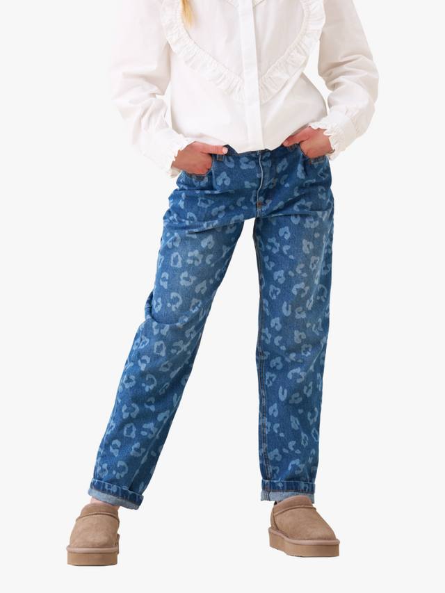 

Детские джинсы Leo с бочкообразными штанинами Angel & Rocket, Blue