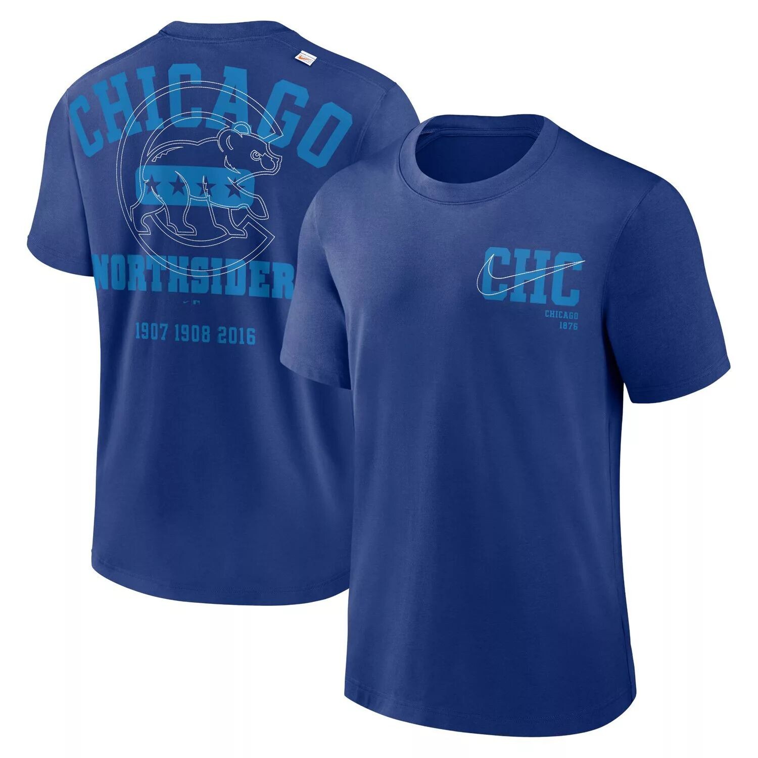 

Мужская футболка Royal Chicago Cubs Statement Game Over Nike