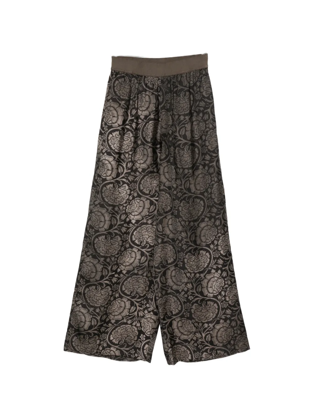 

Брюки с цветочным принтом "анютины глазки" Uma Wang, черный