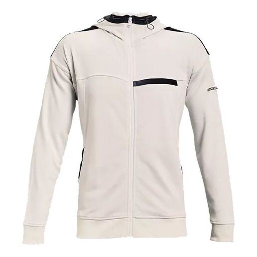 

Куртка men's rival terry amp casual sports zipper hooded jacket white Under Armour, белый