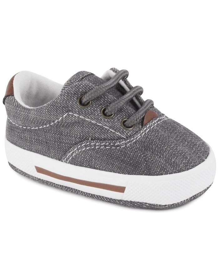 

Кроссовки на шнуровке из парусины Baby Boy Essential Baby Deer, серый