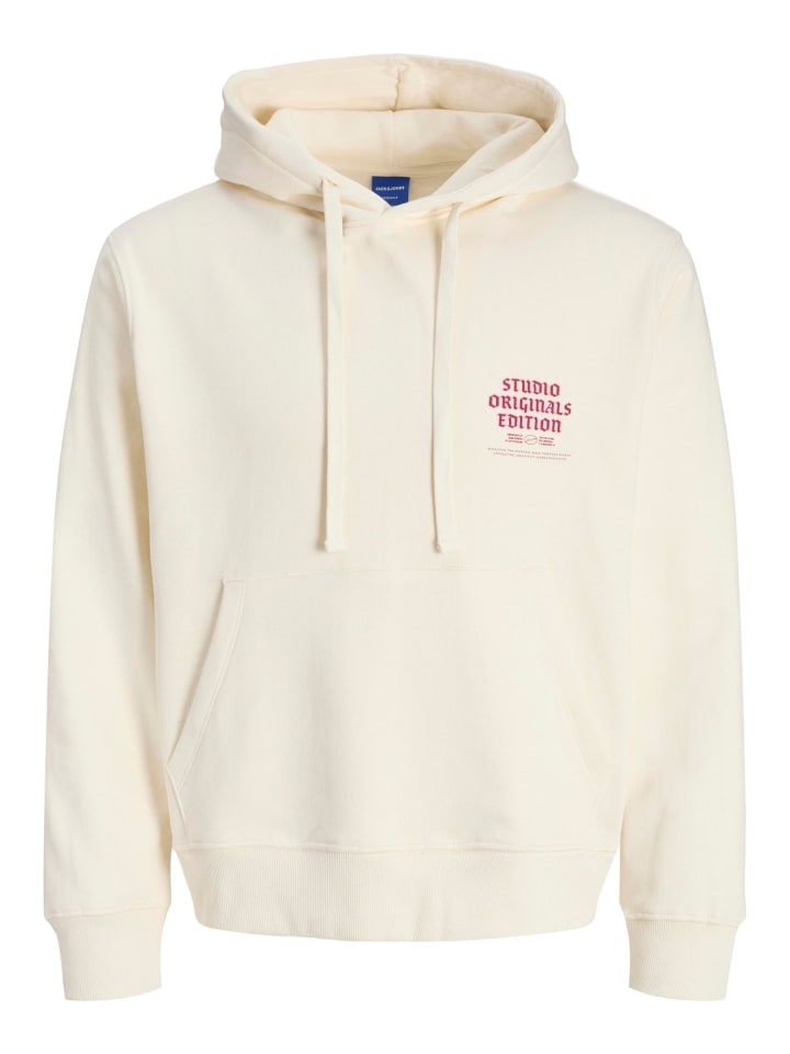 

Толстовка цвета античный белый JACK & JONES PLUS