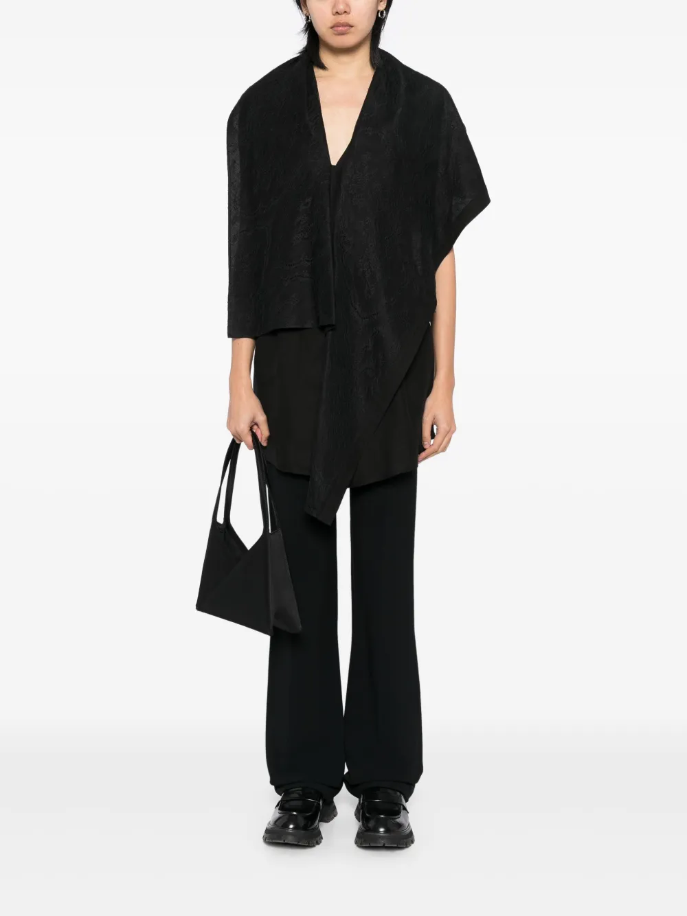 Рубашка на пуговицах Yohji Yamamoto, черный — фото 2