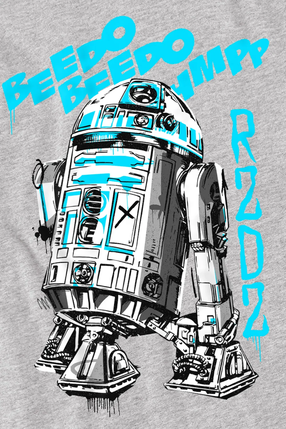 Детский свитшот с R2D2 Star Wars, светло-серый — фото 2