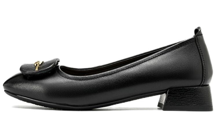 Туфли женские повседневные Women's Casual Shoes Women's Black Aokang — фото 2