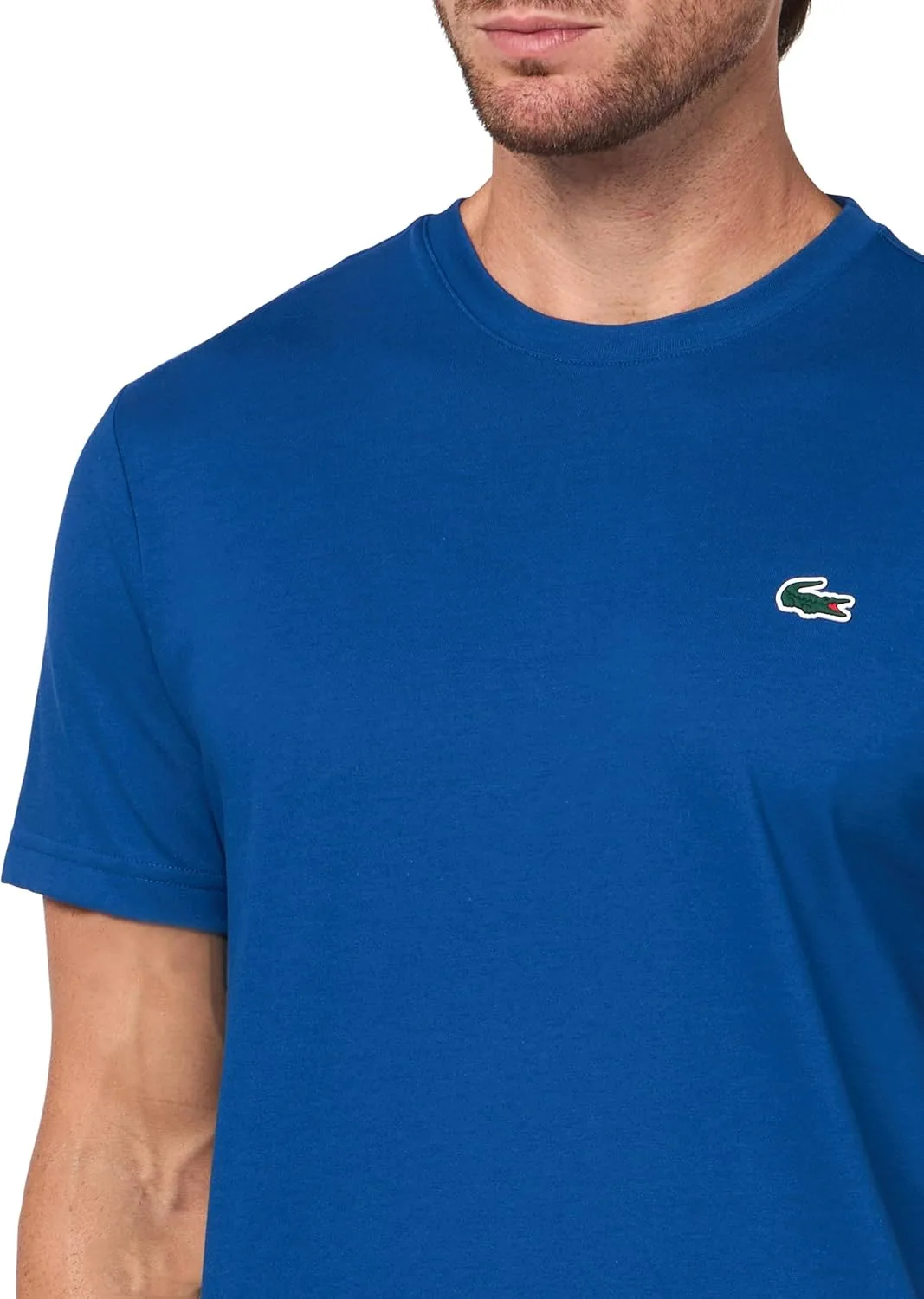 Футболка мужская Lacoste Sport Printed Ultra-Dry, с принтом, французский синий — фото 4