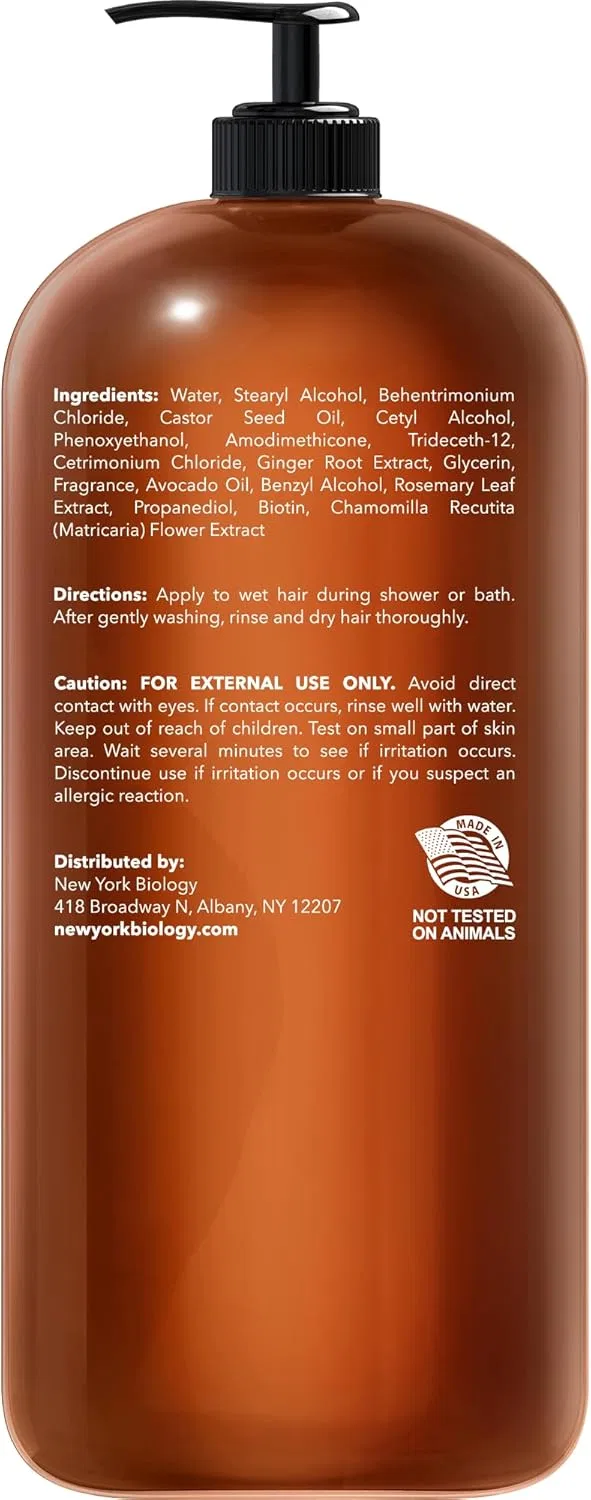 Кондиционер для роста волос и против выпадения New York Biology The Ultimate Cosmeceuticals, 16.9 fl oz — фото 2