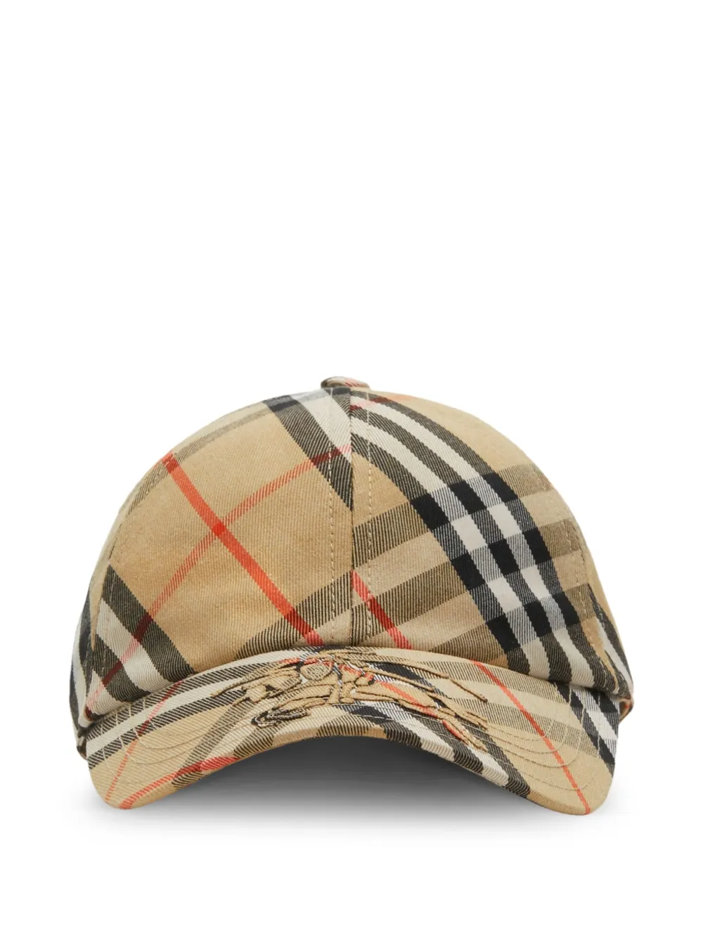 

Бейсболка в клетку BURBERRY, нейтральный