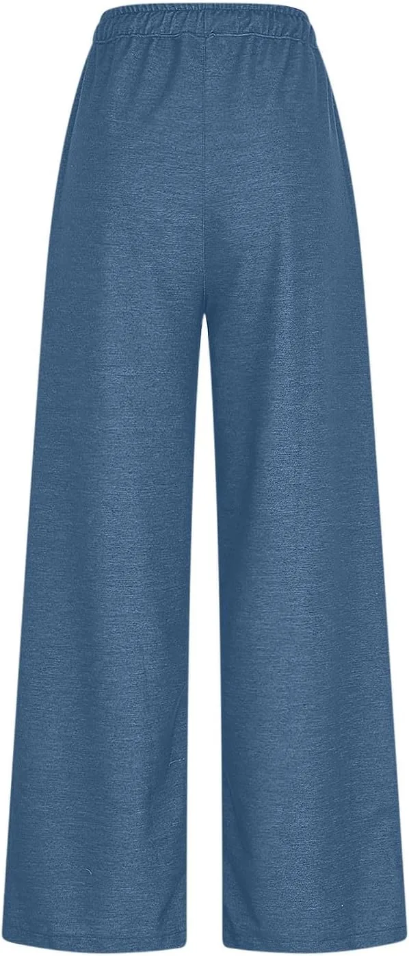 Женские джинсы sweatpants широкие boyfriend с высокой талией и шнурком — фото 4