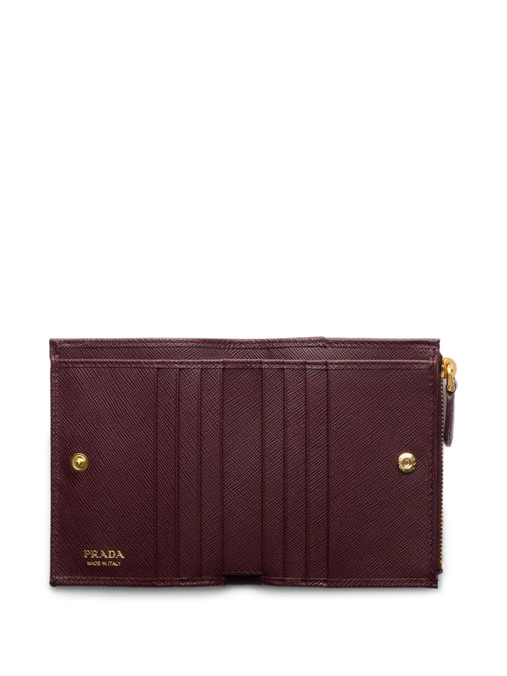Маленький кошелек из сафьяновой кожи Prada, красный — фото 3