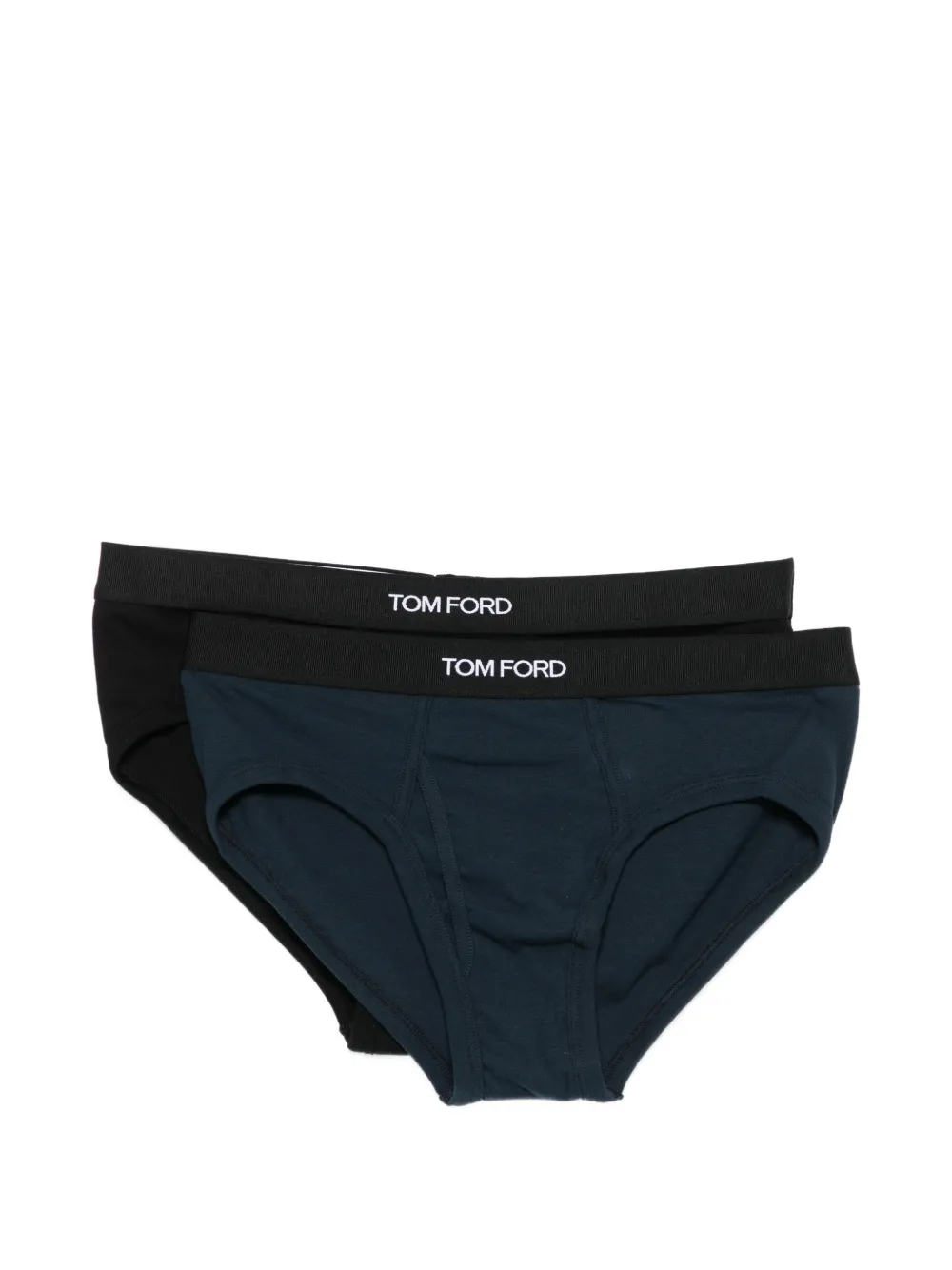 

Трусы с логотипом на поясе (набор из двух штук) Tom Ford, черный