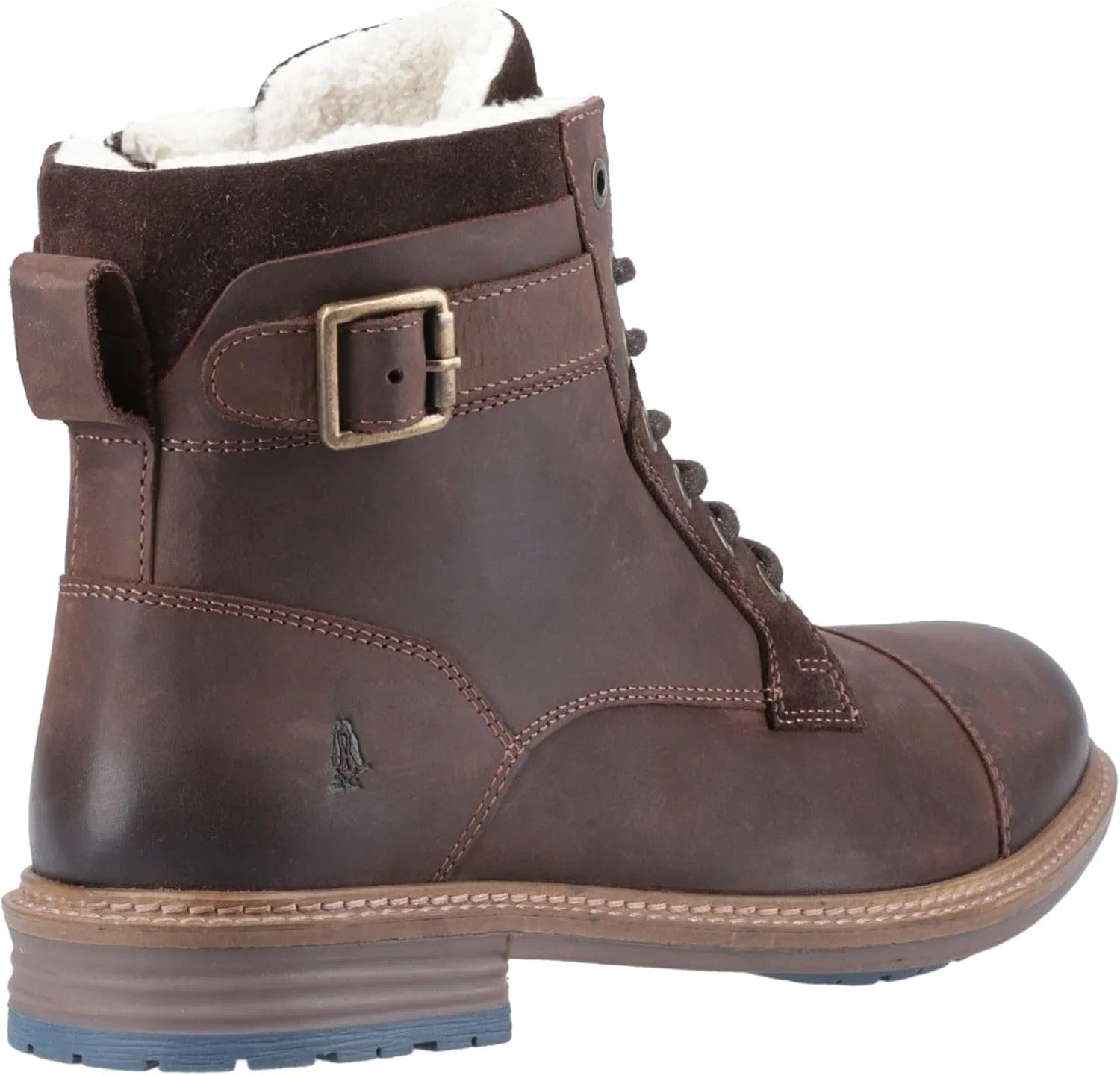 Мужские кожаные ботильоны Hush Puppies Jordan коричневого цвета — фото 4