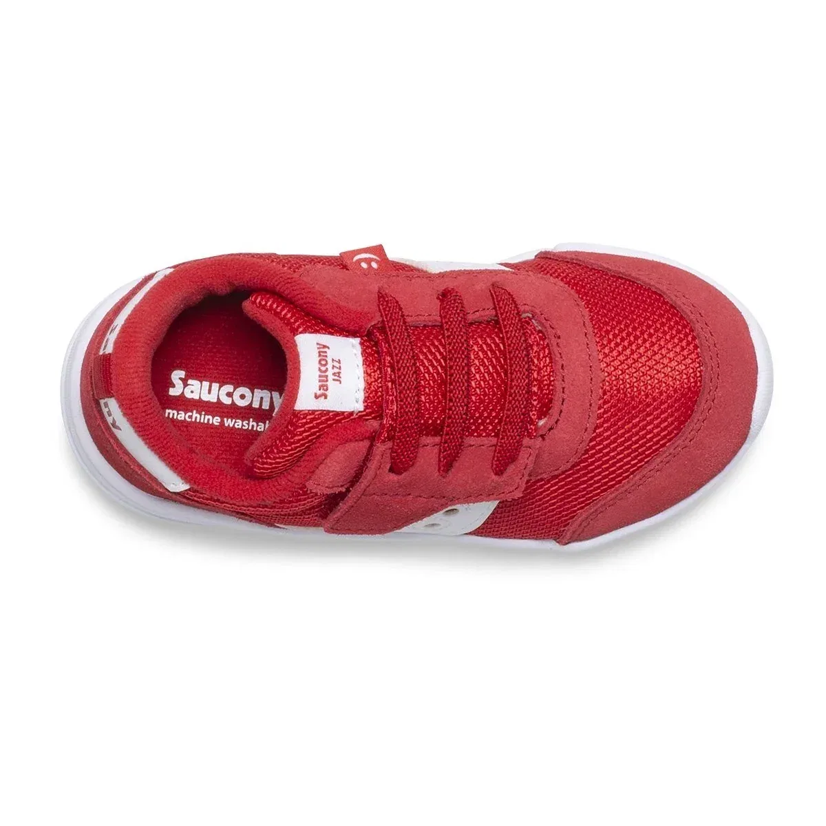 Детские кроссовки Saucony Jazz Riff SL262496, красно-белые, удобные, ZAP1338 — фото 3