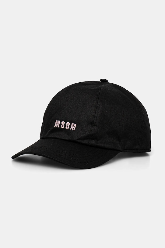 

Хлопковая кепка с козырьком Msgm, черный