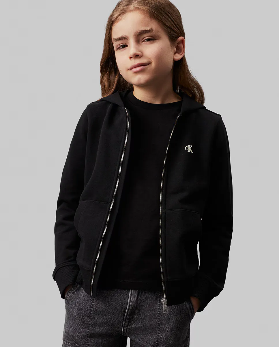 

Толстовка на молнии для мальчиков Calvin Klein, черный